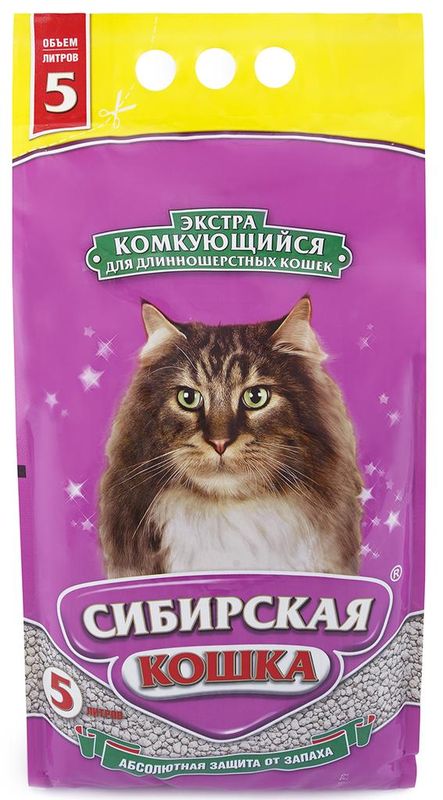 Наполнитель комкующийся Экстра 5 л