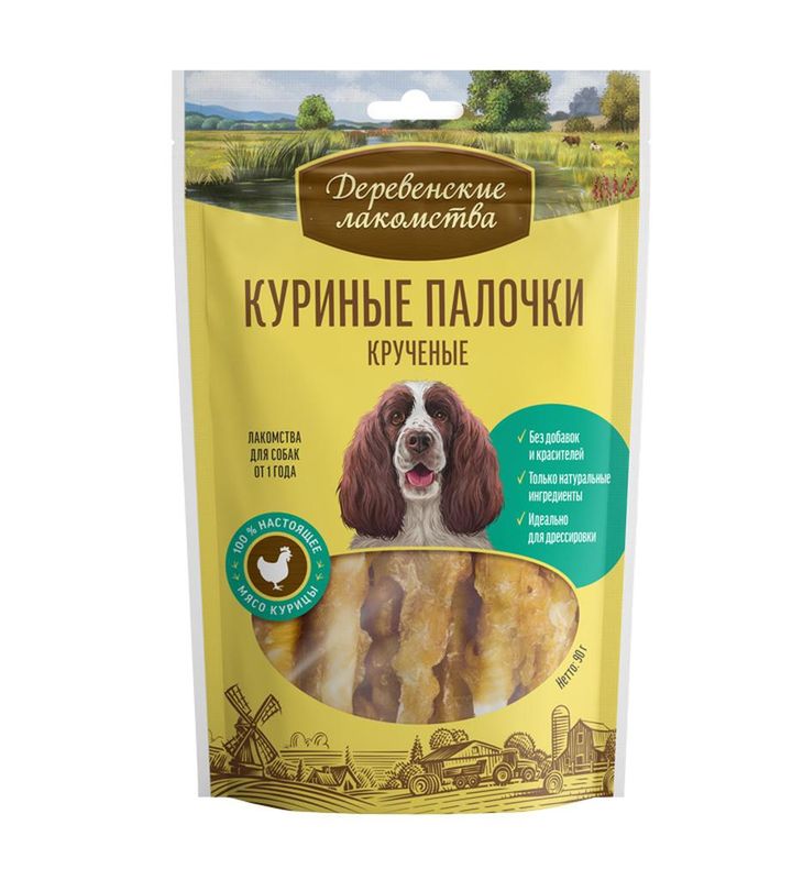Куриные палочки крученные 90 гр
