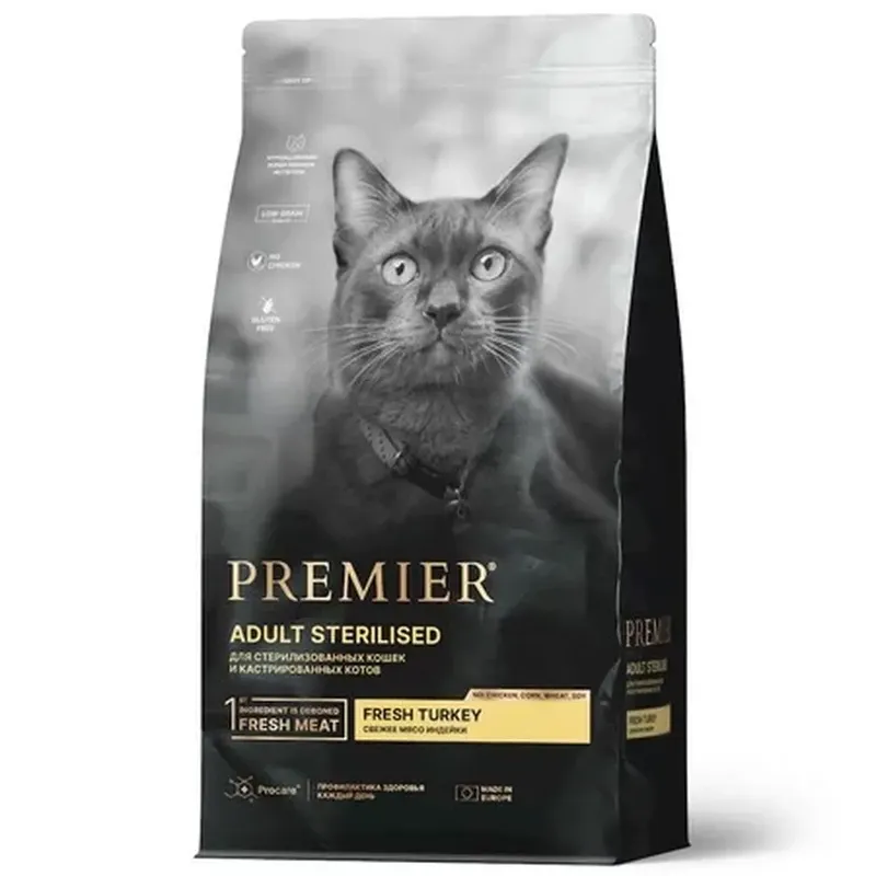Premier Корм д/стерил. кош. Индейка (Sterilised Turkey) 400 гр
