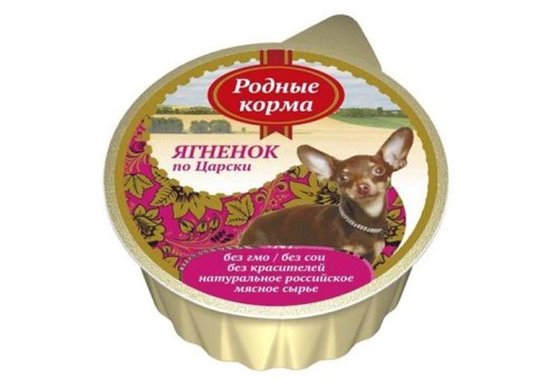 Консервированный корм для собак "ягненок по-царски", ламистер 125 гр