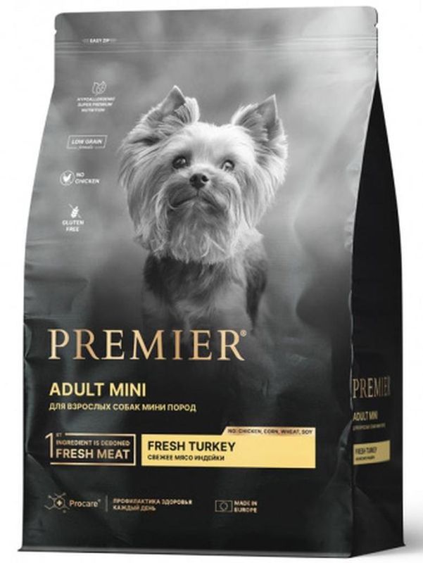 Premier Корм д/соб. мел. пород Индейка (Adult Mini Turkey) 1 кг