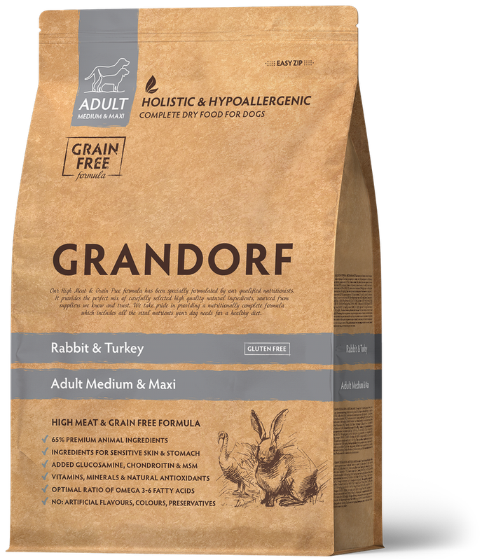 Adult Medium & Maxi Rabbit & Turkey (Grain Free All Breeds Rabbit & Potato) 3 кг