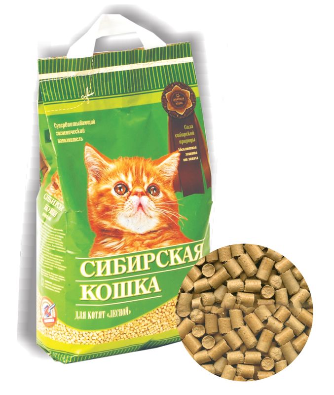 Древесный наполнитель для котят Лесной 5 л